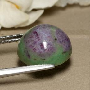 Ruby-Zoisite Gemstone in 12 mm (calibrated) Size for Sale, Ruby-Zoisite Stone in Multicolor Color