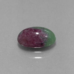 1.93 ct Multicolor Ruby-Zoisite Stone, Natural Ruby-Zoisite in Oval Cabochon Shape for Sale