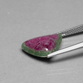 Ruby-Zoisite Gemstone in 14.1 x 9.4 mm Size for Sale, Ruby-Zoisite Stone in Multicolor Color