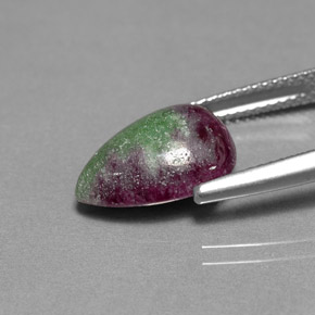 Ruby-Zoisite Gemstone in 13.4 x 10.2 mm Size for Sale, Ruby-Zoisite Stone in Multicolor Color