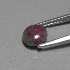 Ruby-Zoisite Gemstone in 6.5 mm (calibrated) Size for Sale, Ruby-Zoisite Stone in Multicolor Color