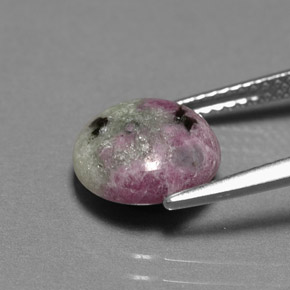 Ruby-Zoisite Gemstone in 10 mm (calibrated) Size for Sale, Ruby-Zoisite Stone in Multicolor Color
