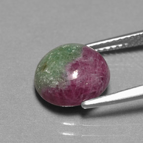 Ruby-Zoisite Gemstone in 10 mm (calibrated) Size for Sale, Ruby-Zoisite Stone in Multicolor Color