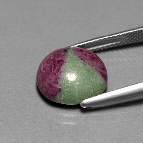 Ruby-Zoisite Gemstone in 12.1 x 11.7 mm Size for Sale, Ruby-Zoisite Stone in Multicolor Color