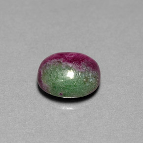 5.62 ct Multicolor Ruby-Zoisite Stone, Natural Ruby-Zoisite in Oval Cabochon Shape for Sale
