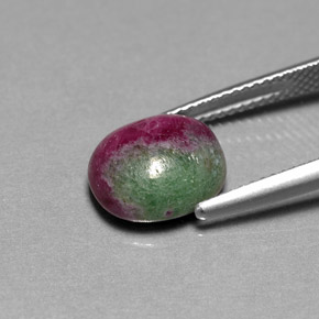 Ruby-Zoisite Gemstone in 11.1 x 9.4 mm Size for Sale, Ruby-Zoisite Stone in Multicolor Color