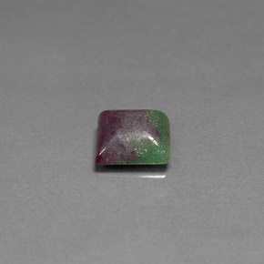 2.33 ct Multicolor Ruby-Zoisite Gemstone, Ruby-Zoisite Gem in Square Cabochon Shape for Sale.