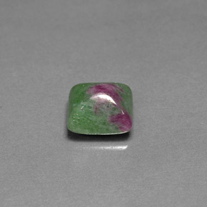 3.01 ct Multicolor Ruby-Zoisite Gemstone, Ruby-Zoisite Gem in Baguette Cabochon Shape for Sale.