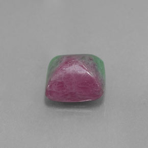 3.22 ct Multicolor Ruby-Zoisite Stone, Natural Ruby-Zoisite in Baguette Cabochon Shape for Sale