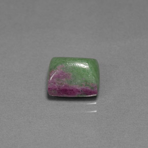 3.57 ct Multicolor Ruby-Zoisite Gemstone, Ruby-Zoisite Gem in Baguette Cabochon Shape for Sale.