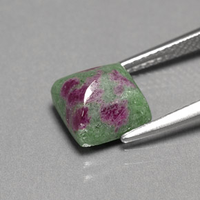 Ruby-Zoisite Gemstone in 8 x 8 mm (calibrated) Size for Sale, Ruby-Zoisite Stone in Multicolor Color