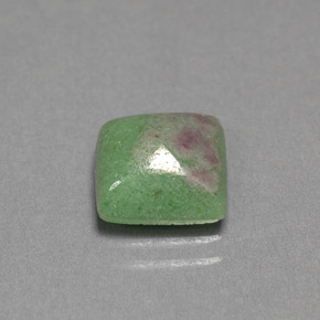 3.05 ct Multicolor Ruby-Zoisite Stone, Natural Ruby-Zoisite in Square Cabochon Shape for Sale