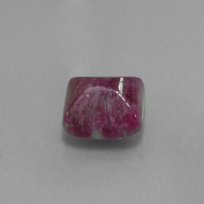 3.39 ct Multicolor Ruby-Zoisite Stone, Natural Ruby-Zoisite in Square Cabochon Shape for Sale