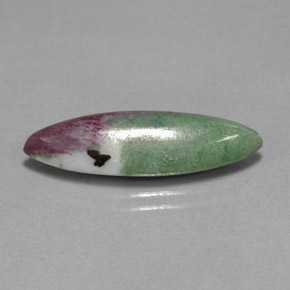 8.33 ct Multicolor Ruby-Zoisite Gemstone, Ruby-Zoisite Gem in Marquise Cabochon Shape for Sale.