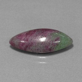 4.9ct Marquise Cabochon Multicolor Ruby-Zoisite for sale thumb image of 4.9ct Marquise Cabochon Multicolor Ruby-Zoisite (ID: 299703)