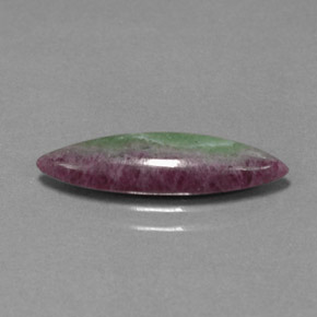 2.59 ct Multicolor Ruby-Zoisite Stone, Natural Ruby-Zoisite in Marquise Cabochon Shape for Sale
