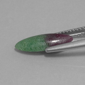 Ruby-Zoisite Gemstone in 14.2 x 5.7 mm Size for Sale, Ruby-Zoisite Stone in Multicolor Color