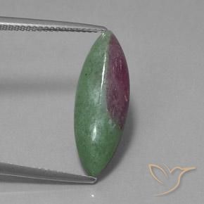 6.03 ct Marquise Ruby-Zoisite, 22 x 7.8 mm From Tanzania, Photo A