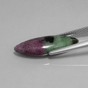 Ruby-Zoisite Gemstone in 22.8 x 9.2 mm Size for Sale, Ruby-Zoisite Stone in Multicolor Color