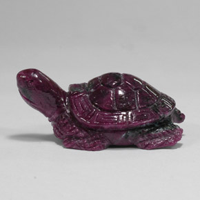 120.10 ct Multicolor Ruby-Zoisite Gemstone, Ruby-Zoisite Gem in Carved Turtle Shape for Sale.
