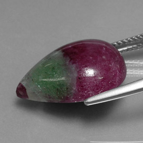 Ruby-Zoisite Gemstone in 18 x 13 mm (calibrated) Size for Sale, Ruby-Zoisite Stone in Multicolor Color