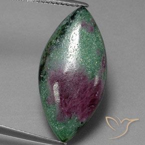 10.57 ct Marquise Ruby-Zoisite, 23.7 x 11.8 mm From Tanzania, Photo A