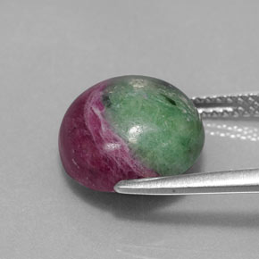 Ruby-Zoisite Gemstone in 11 mm (calibrated) Size for Sale, Ruby-Zoisite Stone in Multicolor Color