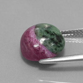 Ruby-Zoisite Gemstone in 11 mm (calibrated) Size for Sale, Ruby-Zoisite Stone in Multicolor Color