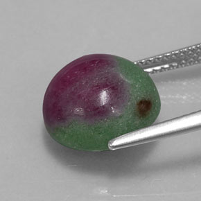 Ruby-Zoisite Gemstone in 11 mm (calibrated) Size for Sale, Ruby-Zoisite Stone in Multicolor Color