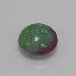 2.80 ct Multicolor Ruby-Zoisite Stone, Natural Ruby-Zoisite in Round Cabochon Shape for Sale