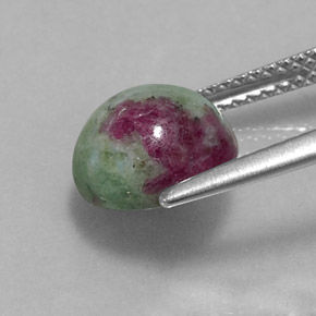 Ruby-Zoisite Gemstone in 9 mm (calibrated) Size for Sale, Ruby-Zoisite Stone in Multicolor Color
