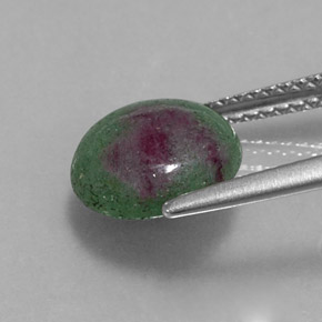 Ruby-Zoisite Gemstone in 9.5 mm Size for Sale, Ruby-Zoisite Stone in Multicolor Color