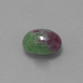 2.27 ct Multicolor Ruby-Zoisite Stone, Natural Ruby-Zoisite in Oval Cabochon Shape for Sale