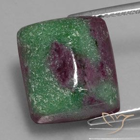 19.2 ct Baguette Ruby-Zoisite, 14.5 x 13.2 mm From Tanzania, Photo A