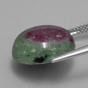 Ruby-Zoisite Gemstone in 14 mm (calibrated) Size for Sale, Ruby-Zoisite Stone in Multicolor Color