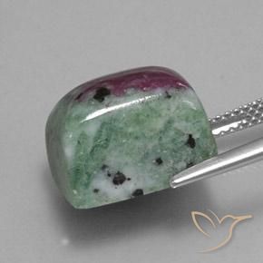 Ruby-Zoisite Gemstone in 13.2 x 9.9 mm Size for Sale, Ruby-Zoisite Stone in Multicolor Color