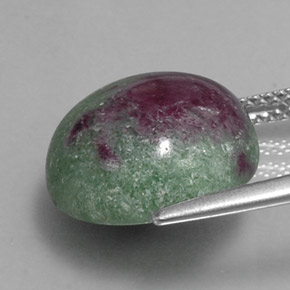 Ruby-Zoisite Gemstone in 14 mm (calibrated) Size for Sale, Ruby-Zoisite Stone in Multicolor Color