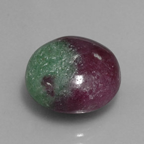 12.48 ct Multicolor Ruby-Zoisite Stone, Natural Ruby-Zoisite in Round Cabochon Shape for Sale