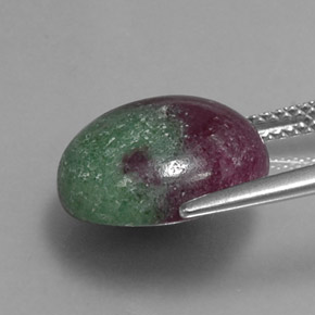 Ruby-Zoisite Gemstone in 13 mm (calibrated) Size for Sale, Ruby-Zoisite Stone in Multicolor Color