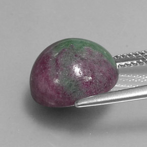 Ruby-Zoisite Gemstone in 12 mm (calibrated) Size for Sale, Ruby-Zoisite Stone in Multicolor Color