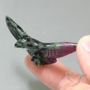Ruby-Zoisite Gemstone in 46.3 x 19 mm Size for Sale, Ruby-Zoisite Stone in Multicolor Color
