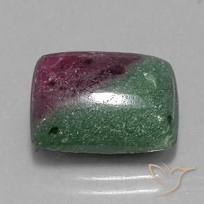 12.24 ct Multicolor Ruby-Zoisite Stone, Natural Ruby-Zoisite in Baguette Cabochon Shape for Sale