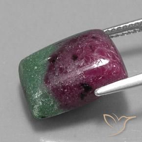 Ruby-Zoisite Gemstone in 14.3 x 11.2 mm Size for Sale, Ruby-Zoisite Stone in Multicolor Color