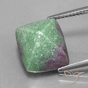 7.76 ct Baguette Ruby-Zoisite, 13.1 x 11 mm From Tanzania, Photo A