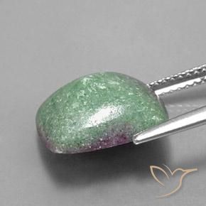 Ruby-Zoisite Gemstone in 13 x 11 mm (calibrated) Size for Sale, Ruby-Zoisite Stone in Multicolor Color