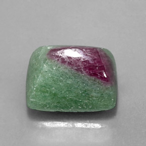 11.45 ct Multicolor Ruby-Zoisite Stone, Natural Ruby-Zoisite in Baguette Cabochon Shape for Sale