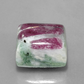 11.84 ct Multicolor Ruby-Zoisite Stone, Natural Ruby-Zoisite in Baguette Cabochon Shape for Sale
