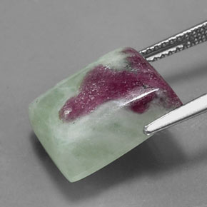 Ruby-Zoisite Gemstone in 13.6 x 11.3 mm Size for Sale, Ruby-Zoisite Stone in Multicolor Color