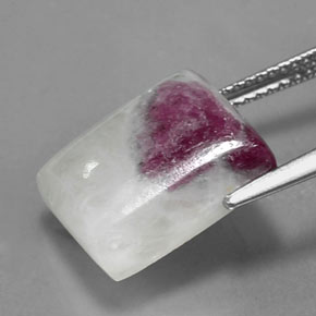 Ruby-Zoisite Gemstone in 13.6 x 11.4 mm Size for Sale, Ruby-Zoisite Stone in Multicolor Color
