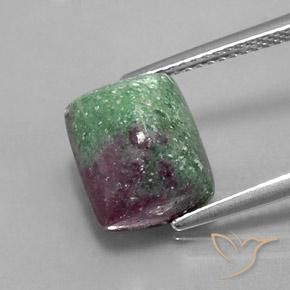 8.27ct Natural Multicolor Ruby-Zoisite, Baguette, Opaque